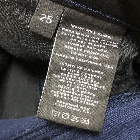 J Brand Mid Rise Patch Work Denim Jeans Size 25 - Picture 5 of 8